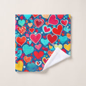 Stylish Romance : Coeurs Chics Élégance (Gant de toilette)