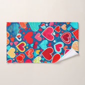Stylish Romance : Coeurs Chics Élégance (Serviette à main)
