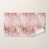 Stylish Rose rose rose rose or Zebra Glam Glitz (Serviette à main)