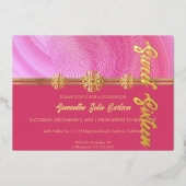 Stylish Rose Sweet 16 Invitation (Recto)