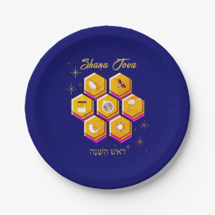 Stylish Rosh Hashanah SHANA TOVA Papieren Bordje