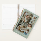 Stylish Sage Green Personalized Photo Collage (Devant avec enveloppe)