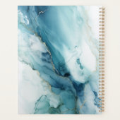 Stylish Script Blue&Gold Marble Custom Name (Dos)