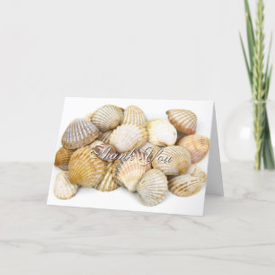 Stylish Sea Shells Hartelijk dank Bedankkaart