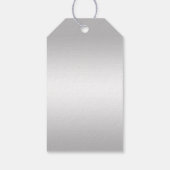 Stylish Silver Confetti 60th Diamond Wedding Cadeaulabel (Achterkant)