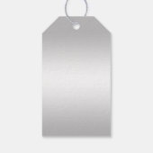 Stylish Silver Diamonds 60th Wedding Jubileum Cadeaulabel (Achterkant)