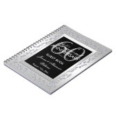 Stylish Silver Diamonds 60th Wedding Jubileum Notitieboek (Linkerzijde)