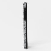 Stylish Silver Monogram Custom Phone Cases (Achterkant/links)