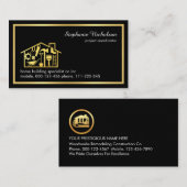 Stylish Simple Gold Handyman Tools Frame Visitekaartje (Voorkant / Achterkant)