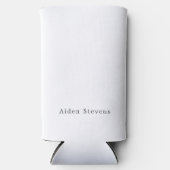 Stylish Simple Plain Black & White Minimalist Name (Voorkant)