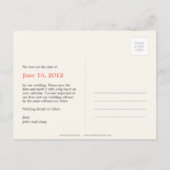 Stylish Starfish Photo Enregistrer La Date Carte P (Dos)