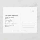 Stylish Stripes Graduation Faire-part / Invitation (Dos)