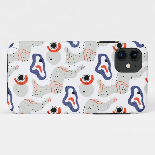 Stylish Swirls and Curbs Abstract Pattern Case-Mate iPhone Case (Achterkant (horizontaal))