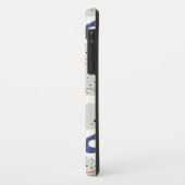 Stylish Swirls and Curbs Abstract Pattern Case-Mate iPhone Case (Achterkant/links)