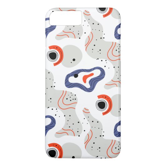 Stylish Swirls and Curbs Abstract Pattern Case-Mate iPhone Case (Achterkant)