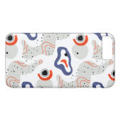 Stylish Swirls and Curbs Abstract Pattern Case-Mate iPhone Case (Achterkant (Horizontaal))
