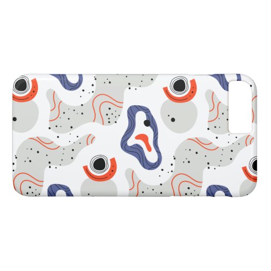 Stylish Swirls and Curbs Abstract Pattern Case-Mate iPhone Case (Achterkant (Horizontaal))