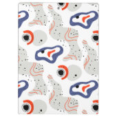 Stylish Swirls and Curbs Abstract Pattern Klembord (Achterkant)