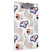 Stylish Swirls and Curbs Abstract Pattern Klembord (Rechts)