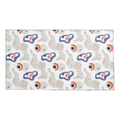 Stylish Swirls and Curbs Abstract Pattern Kussensloop (Achterkant)