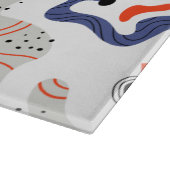 Stylish Swirls and Curbs Abstract Pattern Snijplank (Hoek)