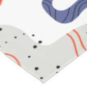 Stylish Swirls and Curbs Abstract Pattern Tafelkleed (Gekanteld)
