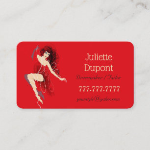 Stylish Tailor Dressmaker Lingerie salon Visitekaartje
