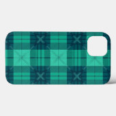 Stylish Tartan Plaid Green iPhone / iPad case (Achterkant (horizontaal))
