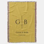 Stylish Throw Blanket for Wedding Favors Deken (Voorkant Verticaal)
