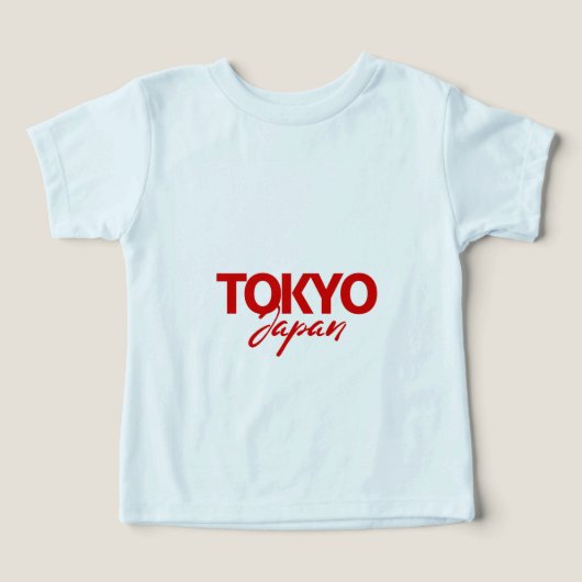 Stylish Tokyo Japan Graphic Tee for Kids Red Tokyo (Design voorkant)