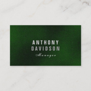 Stylish Trendy Green Huge Letters Visitekaartje