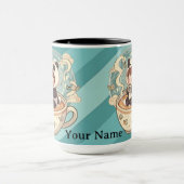 Stylish Two-Tone Panda Coffee Mug (Centre)