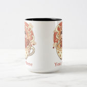 Stylish Two-Tone Red Panda Coffee Mug (Centre)