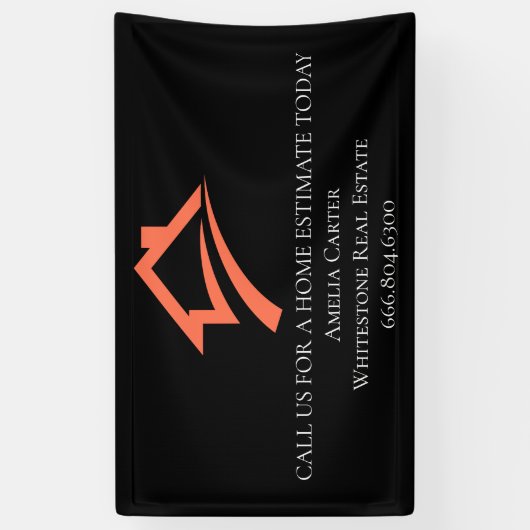 Stylish Unique Black Real Estate Agent Spandoek (Verticaal)