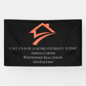 Stylish Unique Black Real Estate Agent Spandoek (Horizontaal)