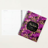 Stylish Violet et Or Léopard et Monogramme de Femm (Devant avec enveloppe)