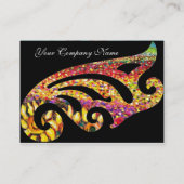 STYLISH WIL 2 MONOGRAM, RODE RUBY, fuchsia Visitekaartje (Achterkant)