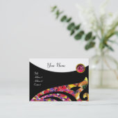 STYLISH WIL 2 MONOGRAM, RODE RUBY, fuchsia Visitekaartje (Staand voorkant)