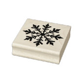 Stylish Winter Snowflake Silhouette Shape Rubberstempel (Stempel)