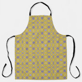Stylish Yellow Geometric Design Apron Schort (Voorkant)