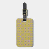 Stylish Yellow Geometric Design  Bagagelabel (Voorkant verticaal)