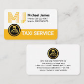 Stylish Your Name Monogram Driving Visitekaartje (Voorkant / Achterkant)