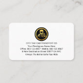 Stylish Your Name Monogram Driving Visitekaartje (Achterkant)