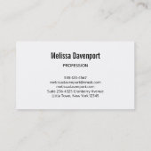 Stylisme Gris Stethoscope Médicale Carte de visite (Dos)