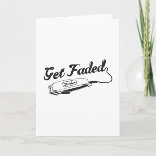 Stylist Barber Get Faded Kapper Gift Idee Kaart