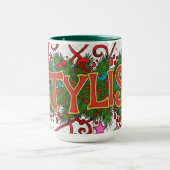 Stylist Beautician- Cute Festive Professionals Mug (Centre)