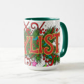 Stylist Beautician- Cute Festive Professionals Mug (Devant droit)