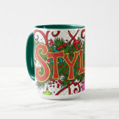 Stylist Beautician- Cute Festive Professionals Mug (Devant gauche)