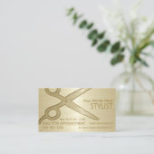 Stylist Gold Visitekaartje (Staand voorkant)