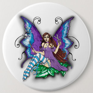 Stylist-Hair Dresser Fairy Ronde Button 6,0 Cm